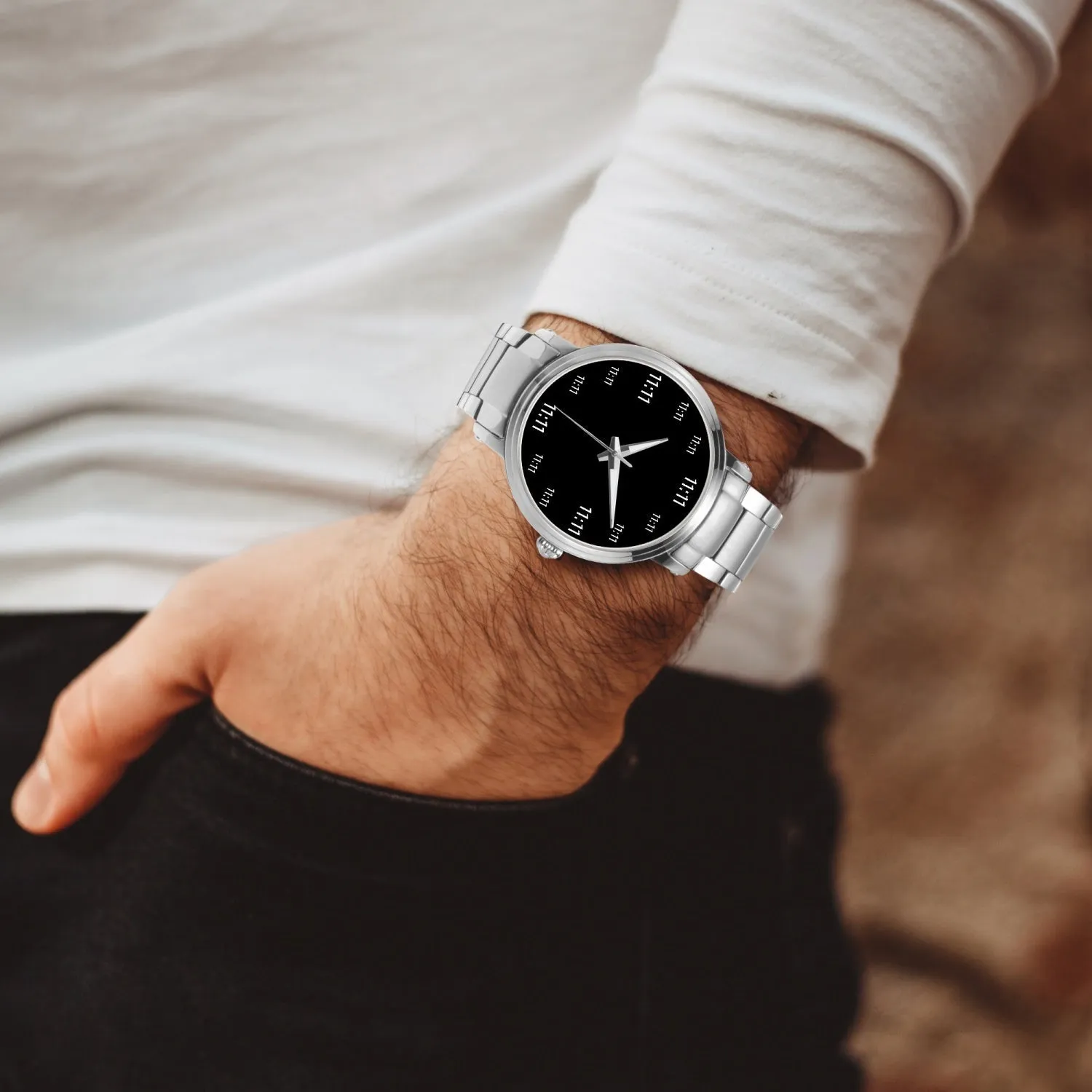 11:11 Eleven Eleven Magic Number Automatic Watch | Steel Strap