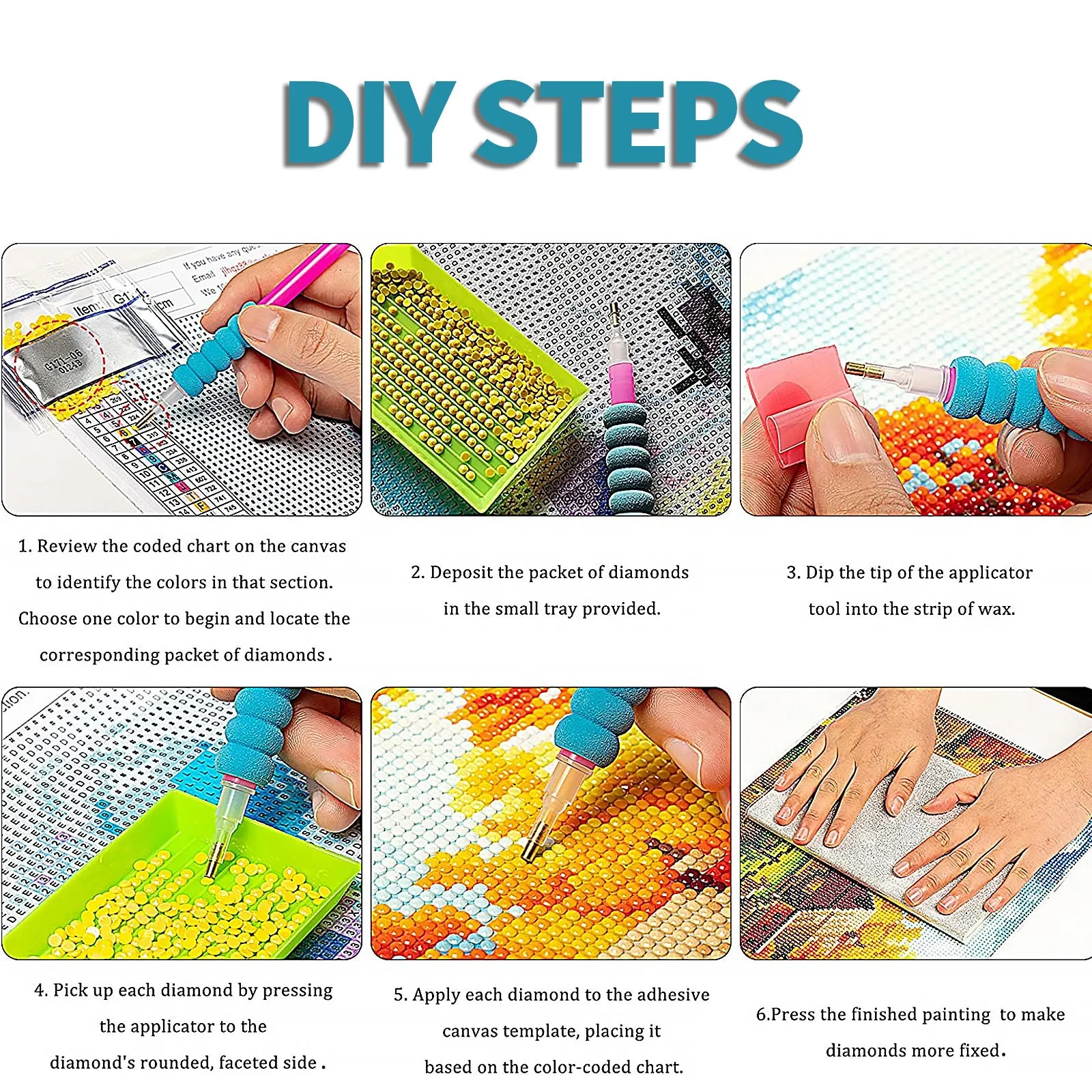 1PCS 5D Diamond Painting Kits | Diamond Glue Art Kit | Paint for Adults Kids | DIY Gift | 30x30cm