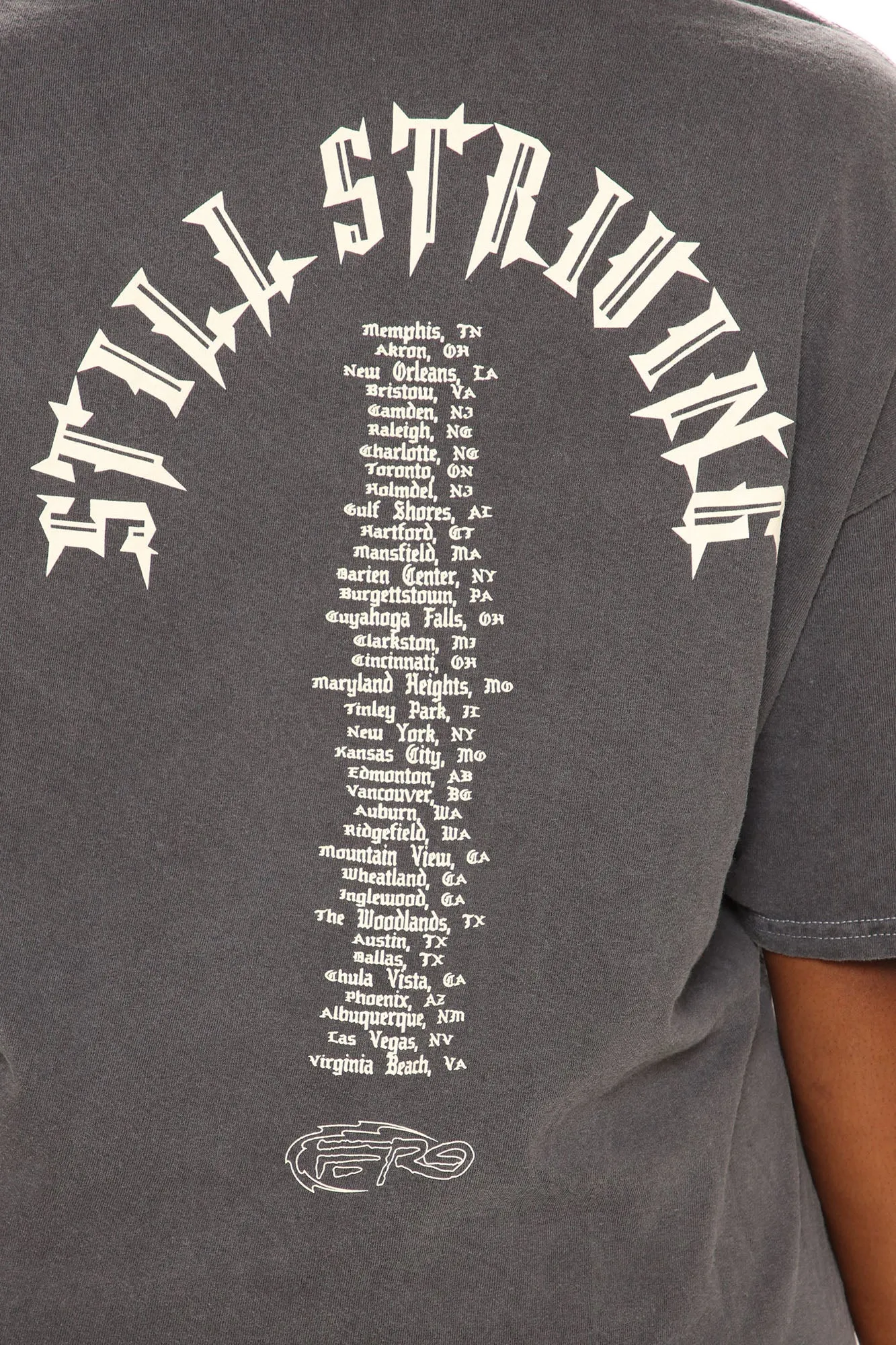 A$AP Ferg East Coast Tour Tee - Black Wash