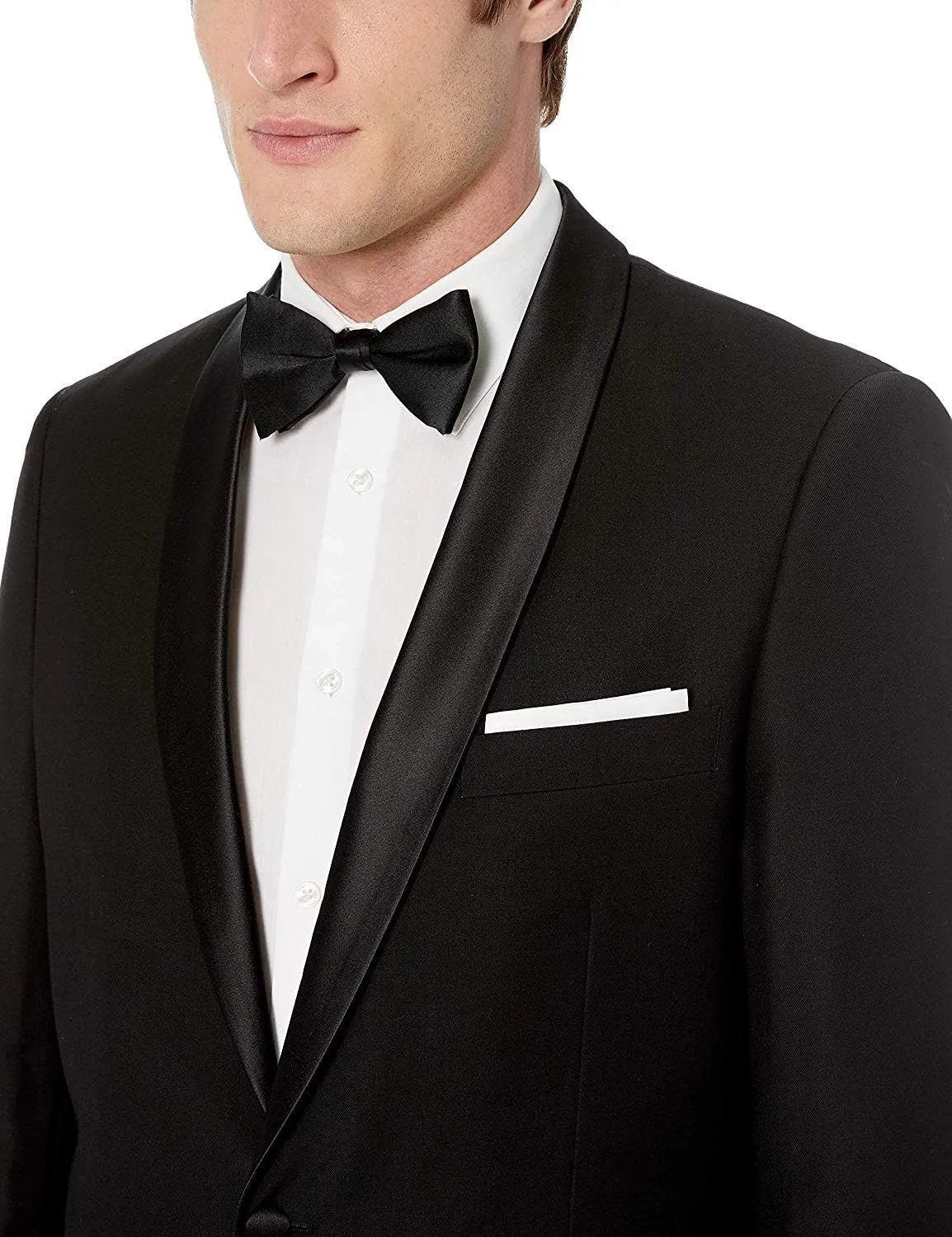 Adam Baker Men's Classic & Slim Fit Two-Piece Formal Tuxedo Suit - Available in Many Sizes & Colors