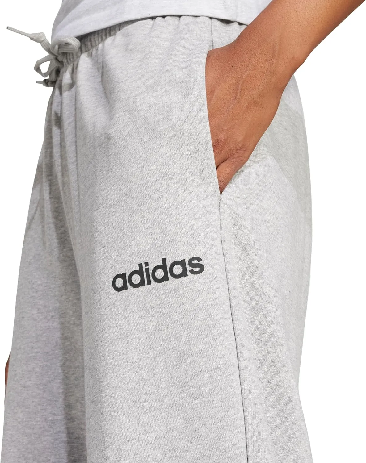 adidas Women's Essentials Linear French Terry Cuffed Pants