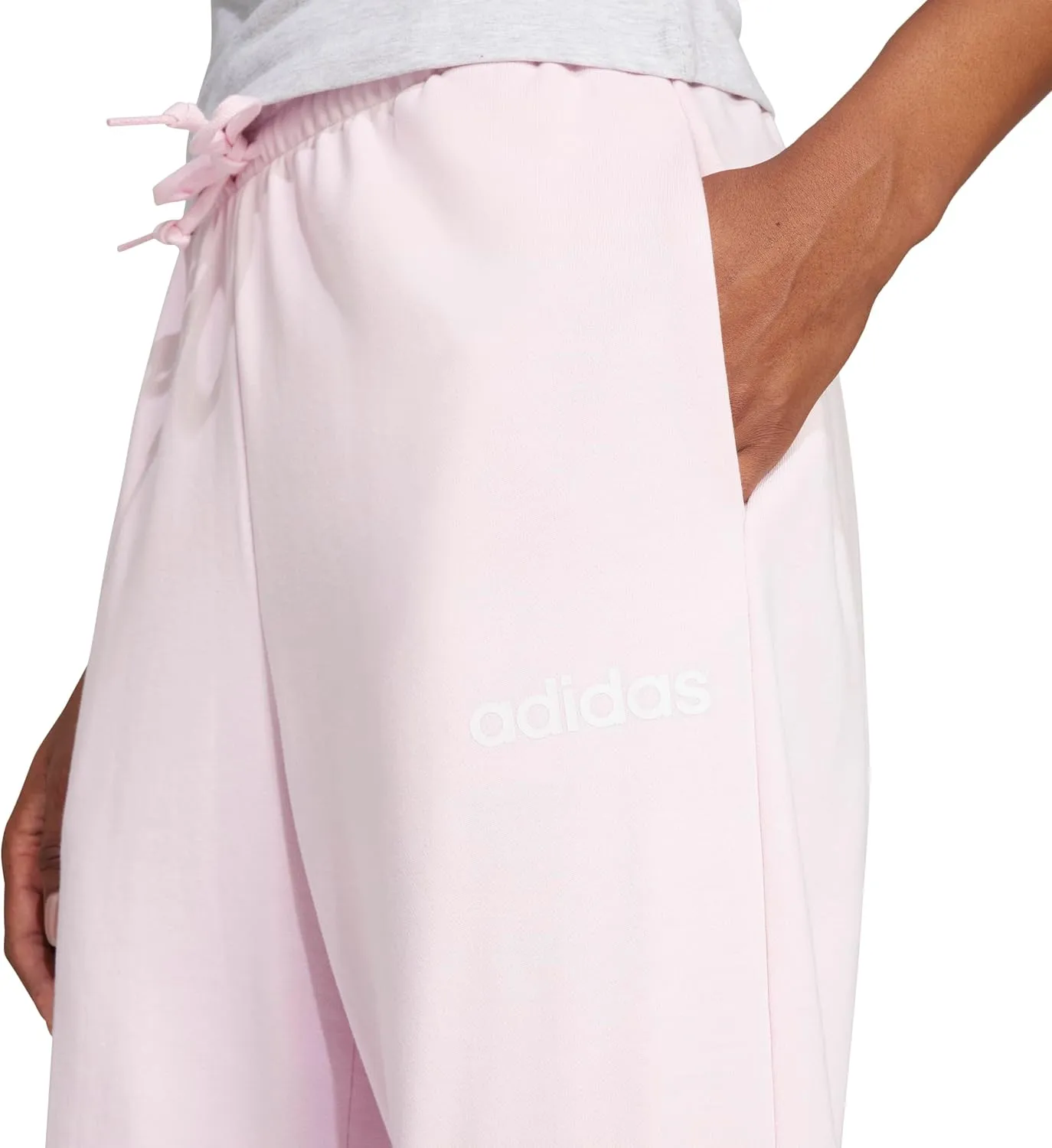 adidas Women's Essentials Linear French Terry Cuffed Pants