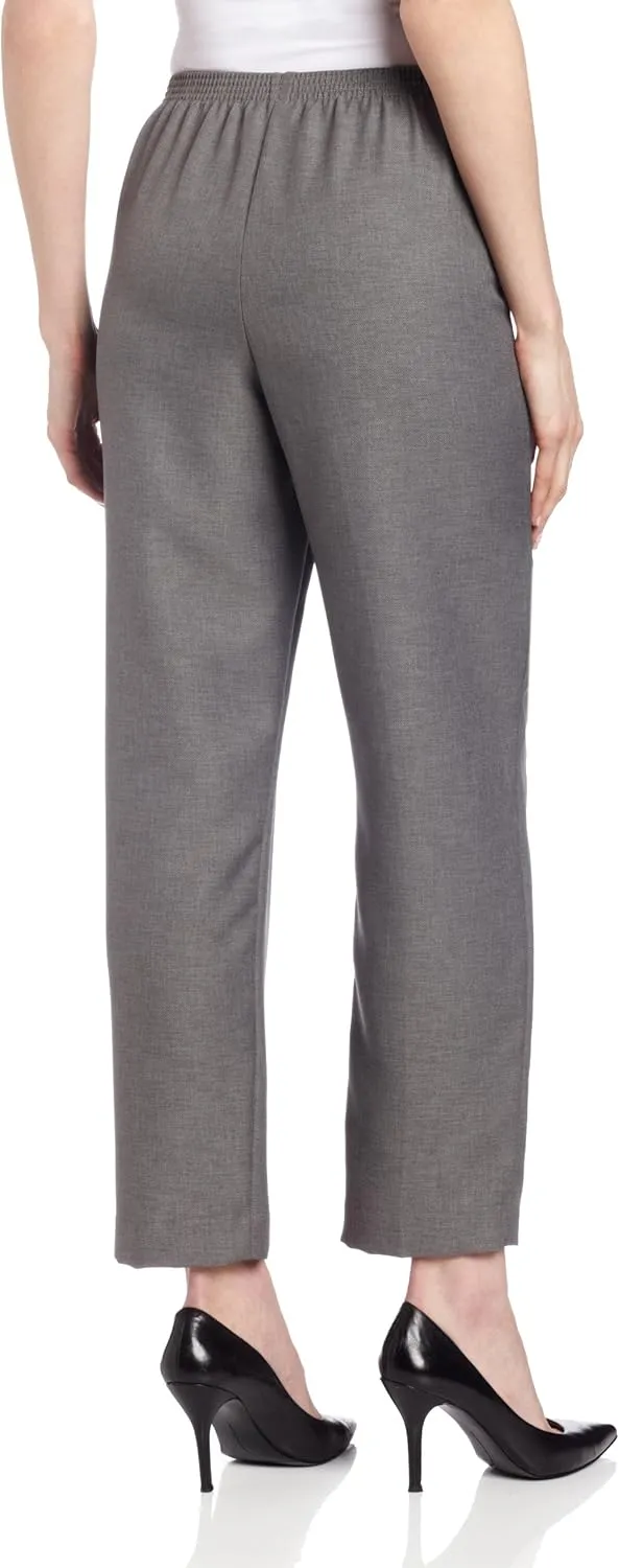 Alfred Dunner All Around Elastic Waist Polyester Short Petite Pants - Pull-On Style