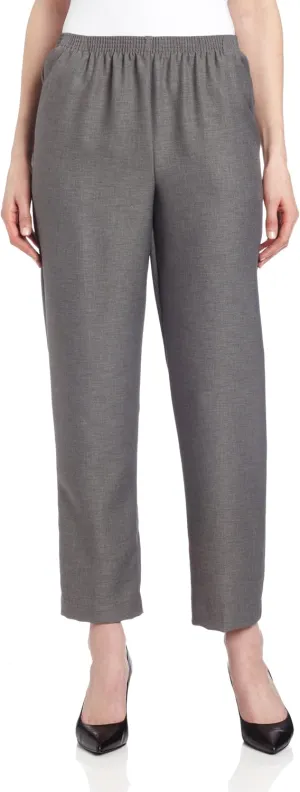 Alfred Dunner All Around Elastic Waist Polyester Short Petite Pants - Pull-On Style