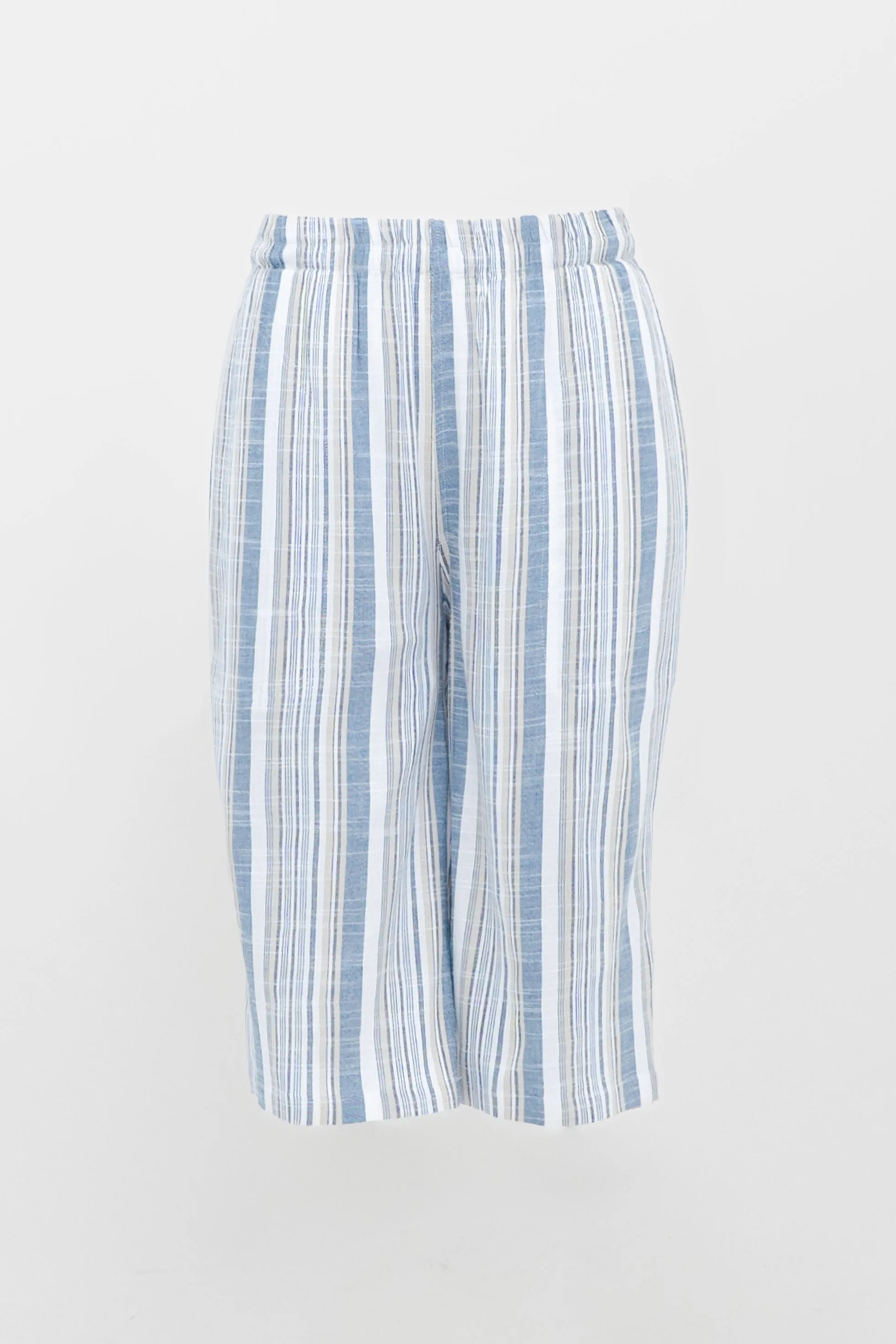 Bambi Shorts, Sand Stripe, Linen Bamboo