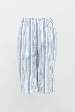 Bambi Shorts, Sand Stripe, Linen Bamboo