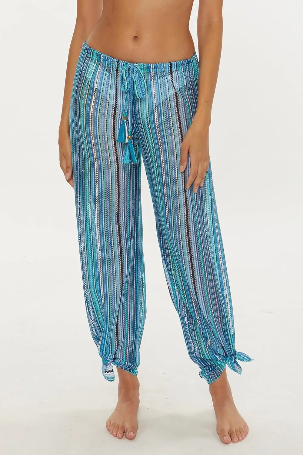 BECCA Seaside Harem Pants, Casual, Split Leg, Beach Cover Ups for Women