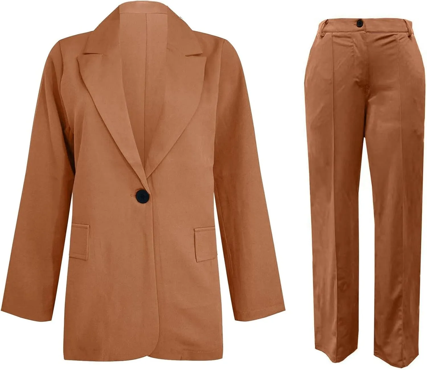 Blazer Sets Women 2 Piece Outfits Dressy Pant/Blazer Casual Wide Leg Pants Fashion Blazer Jacket Plus Size Pant Suits