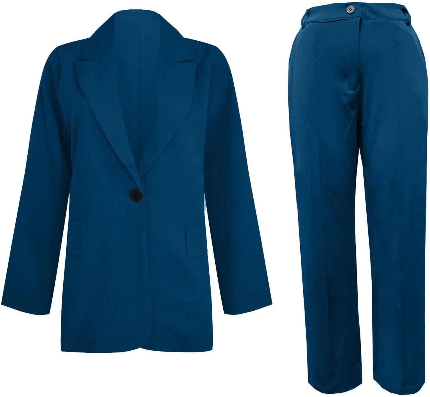 Blazer Sets Women 2 Piece Outfits Dressy Pant/Blazer Casual Wide Leg Pants Fashion Blazer Jacket Plus Size Pant Suits