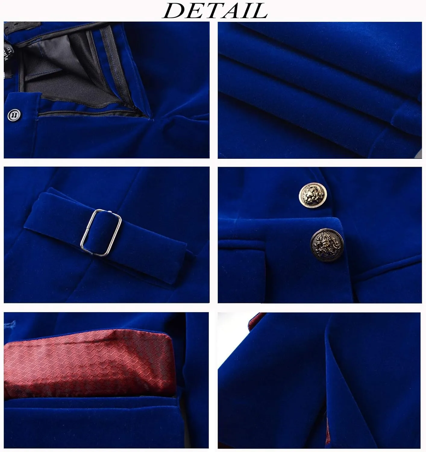 Boy Suits 5 Pieces Outfit Set Boys Velvet Suit Blazer Vest Pants Formal Tuxedo Slim Dresswear