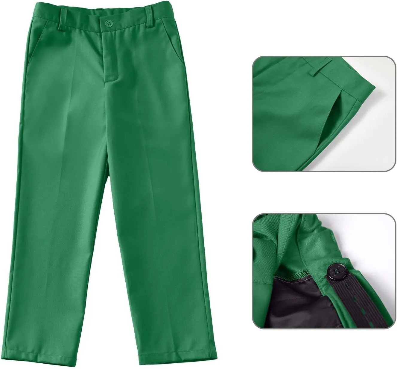 Boys Suit for Kids Toddler Boy 4-Piece Wedding Tuxedo Suits Vest and Pants Set