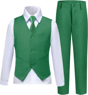 Boys Suit Kids Suits Tuxedo for Boys Toddler Vest Pants Set Ring Bearer Outfit Dress Clothes