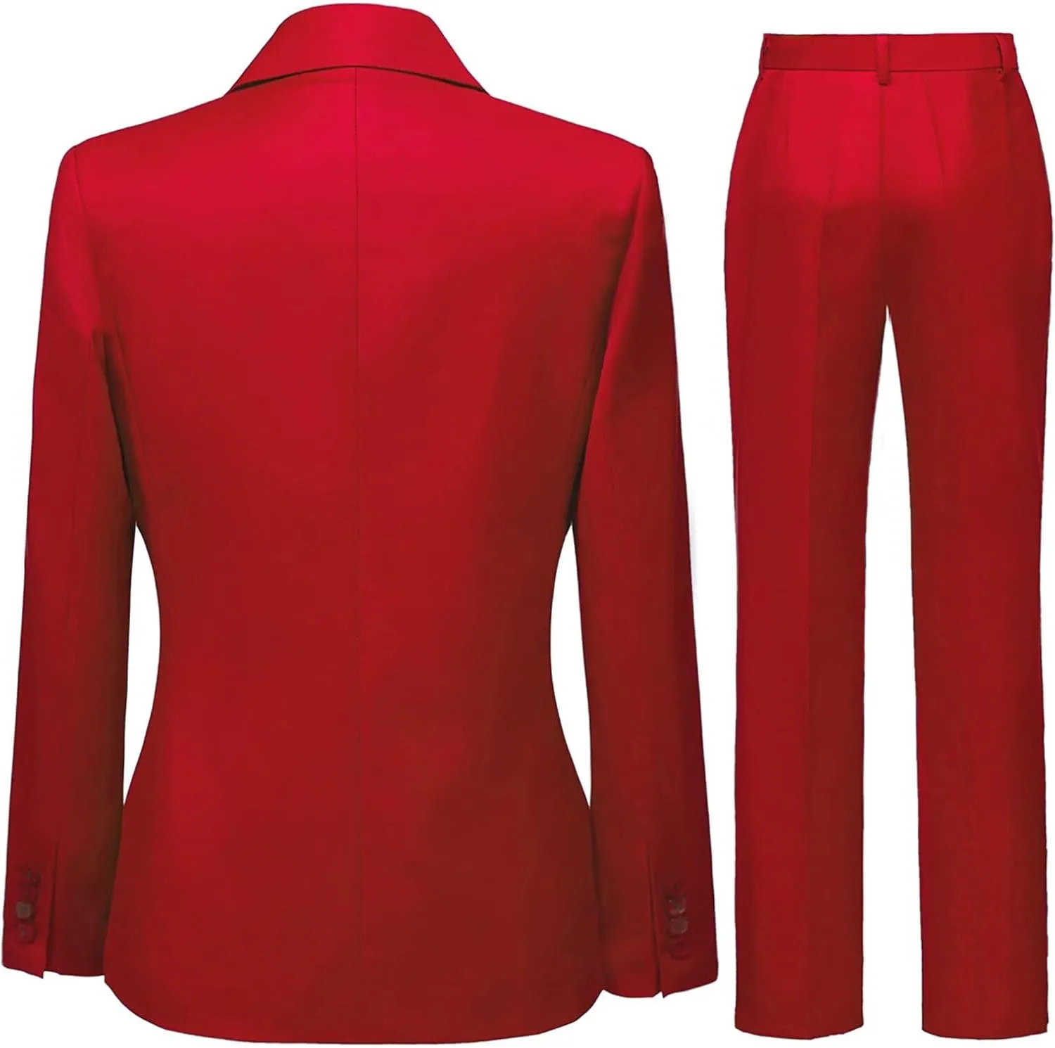Business Women Suit Set One Button Womens Suits 2 Piece Set Professional Pant Suits for Women