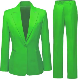 Business Women Suit Set One Button Womens Suits 2 Piece Set Professional Pant Suits for Women