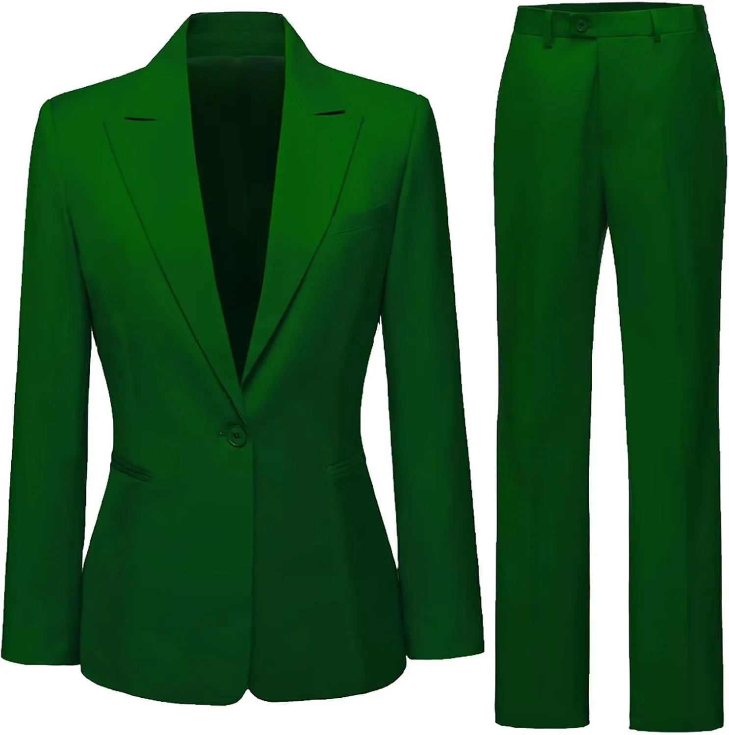 Business Women Suit Set One Button Womens Suits 2 Piece Set Professional Pant Suits for Women