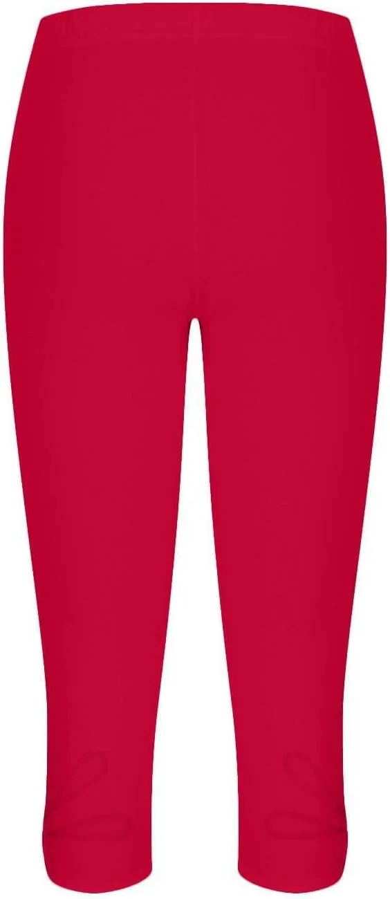 Capri Leggings for Women Summer Cropped High Waisted Knee Length Yoga Pants Comfy Stretchy Workout Compression Pants