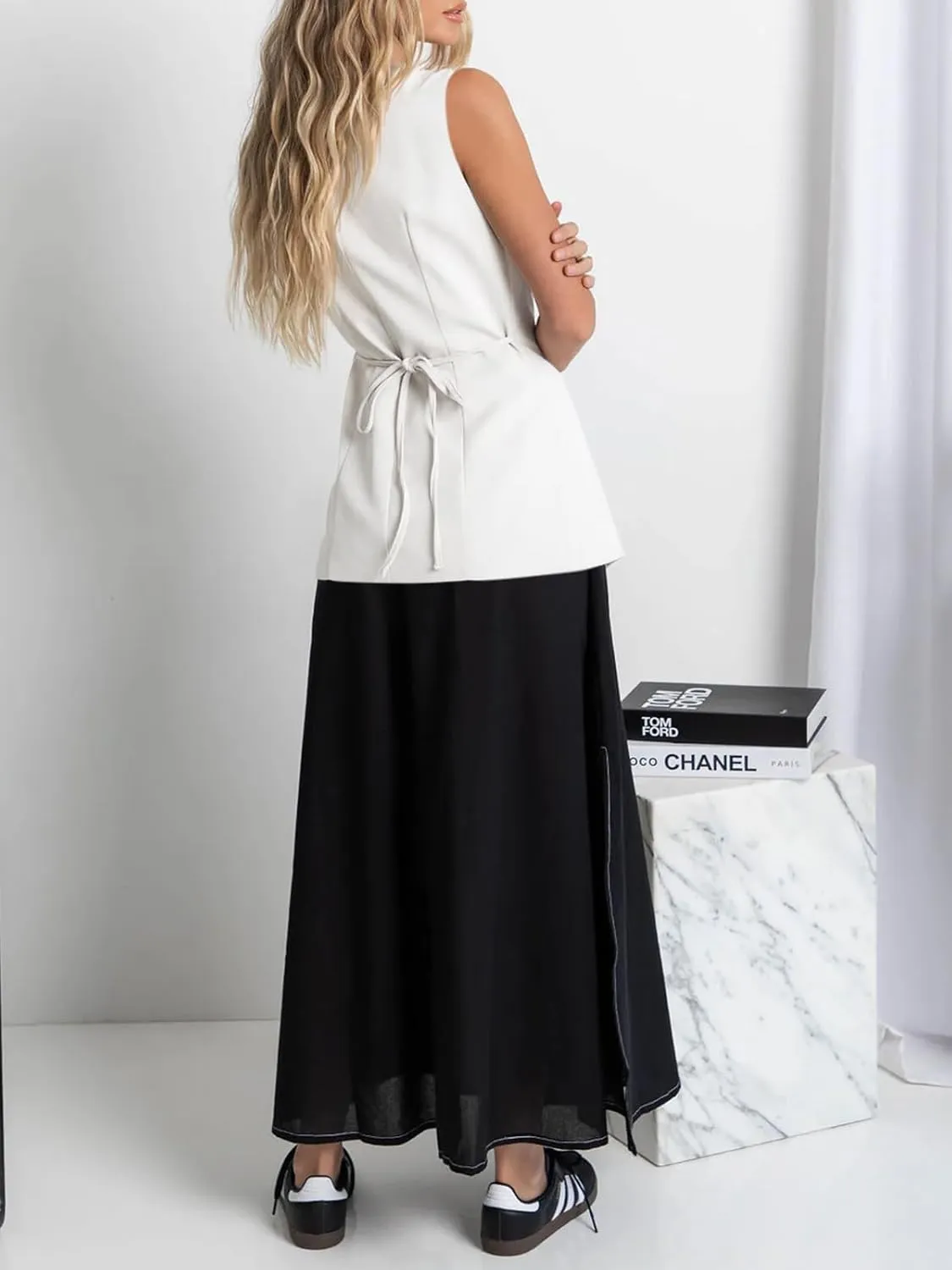 Cicy Bell Womens Button Down Suit Vests Casual Business V Neck Waistcoat Tops Summer Fitted Work Office Sleeveless Blazer