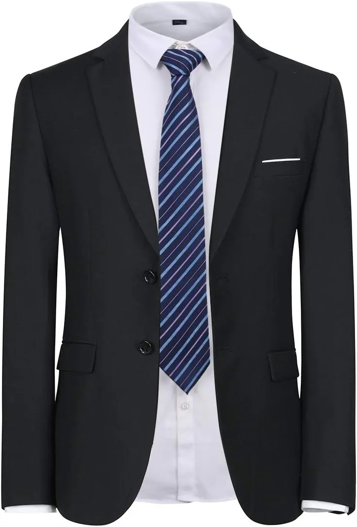 Cloudstyle Men's 2-Piece Suits Slim Fit 2 Button Dress Suit Jacket Blazer & Pants Set