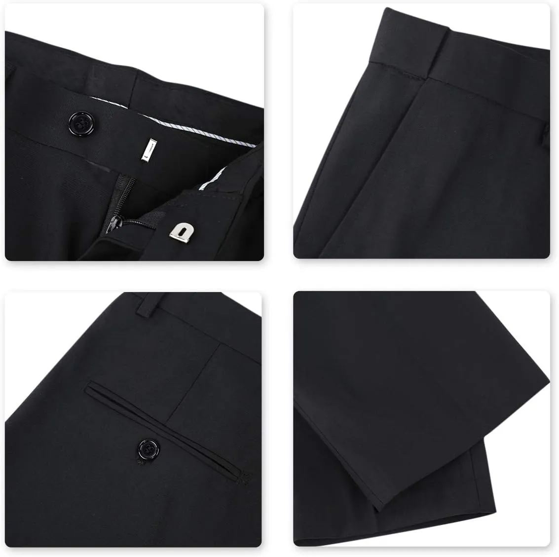 Cloudstyle Men's 2-Piece Suits Slim Fit 2 Button Dress Suit Jacket Blazer & Pants Set