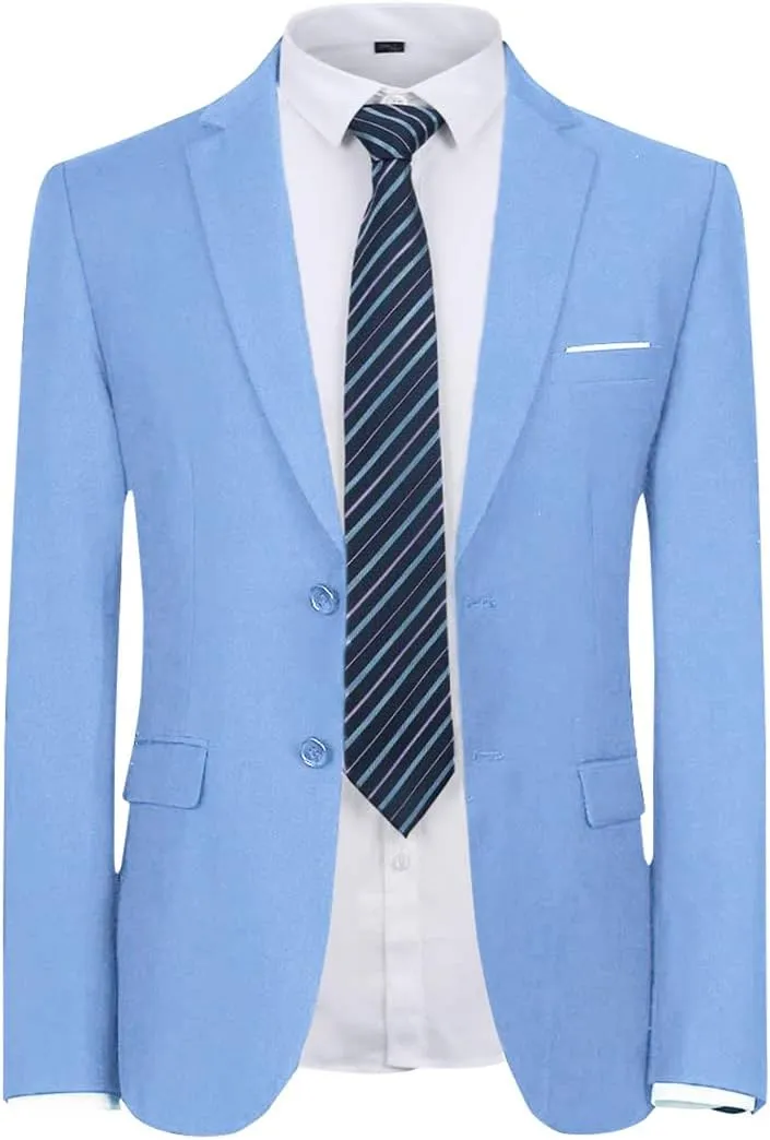 Cloudstyle Men's 2-Piece Suits Slim Fit 2 Button Dress Suit Jacket Blazer & Pants Set