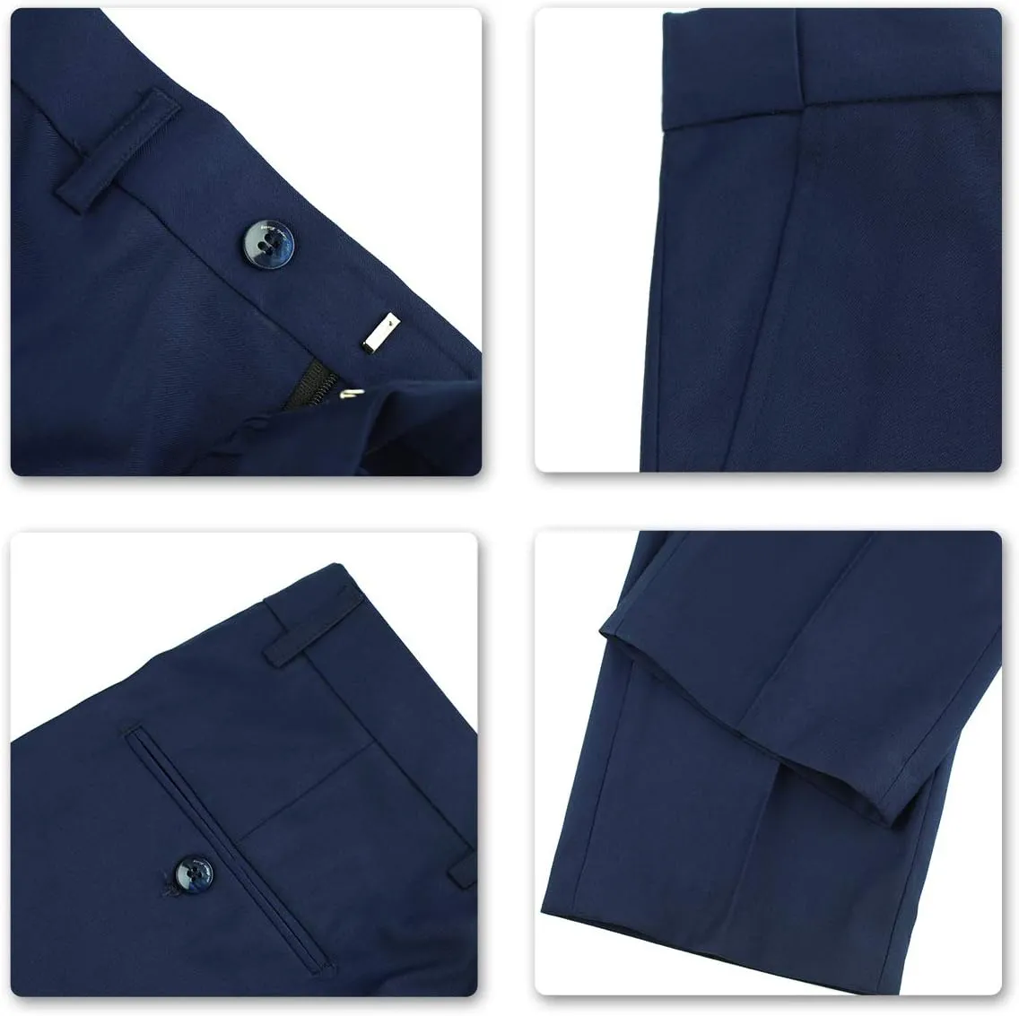 Cloudstyle Men's 2-Piece Suits Slim Fit 2 Button Dress Suit Jacket Blazer & Pants Set