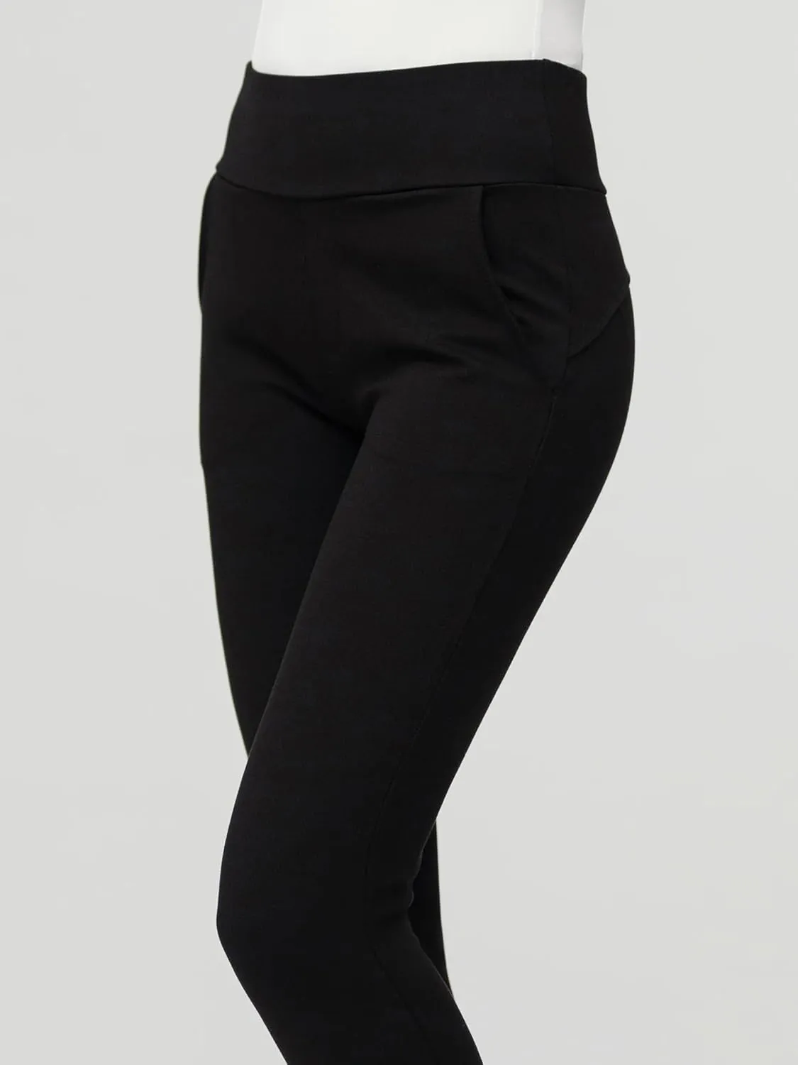 Conceited Dress Pants for Women with Pockets - Stretch Ponte Fabric - Wear to Work - Tummy Control (Available in Plus Size)
