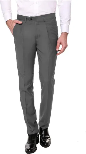 COOFANDY Men's Classic Fit Flat Front Dress Pants No Iron Premium Casual Pants Expandable Waist Suit Pants