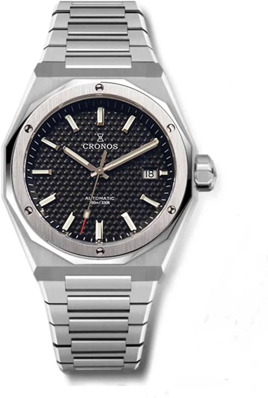 Cronos L6028 Automatic Men's Watch - PT5000 Movement 39mm Sapphire Crystal 100M Water Resistant