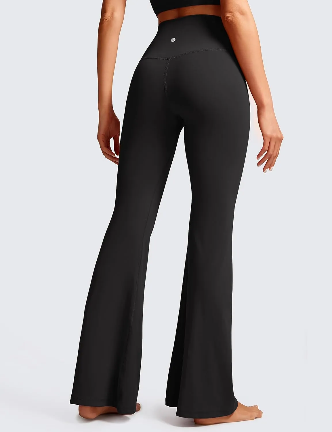 CRZ YOGA Butterluxe Crossover Flare Leggings for Women 31" - High Waist V Cross Bootcut Bell Bottoms Tummy Control Yoga Pants