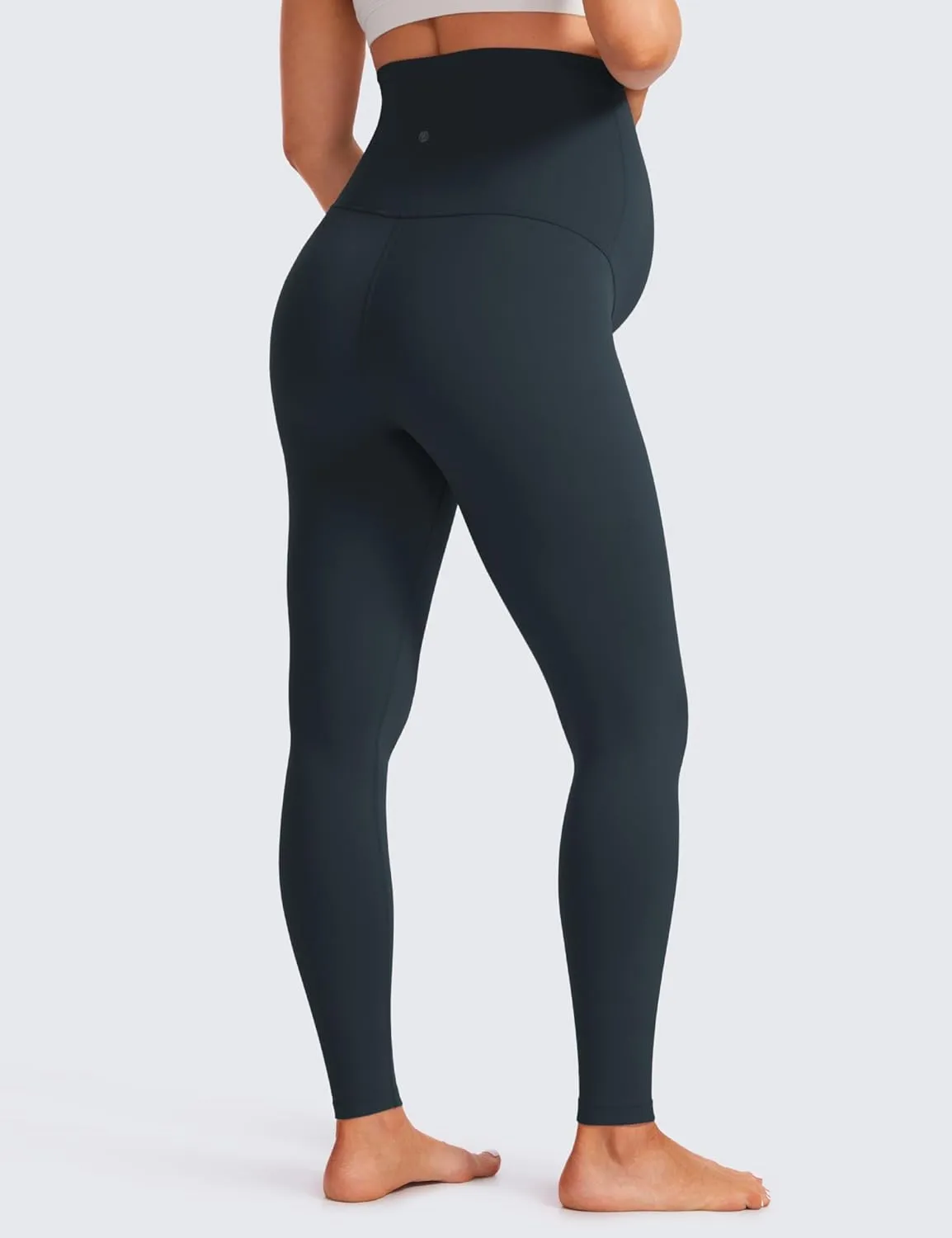 CRZ YOGA Butterluxe Extra Long Maternity Leggings for Tall Women 30'' Workout Yoga Lounge Pants Over The Belly Pregnancy Soft