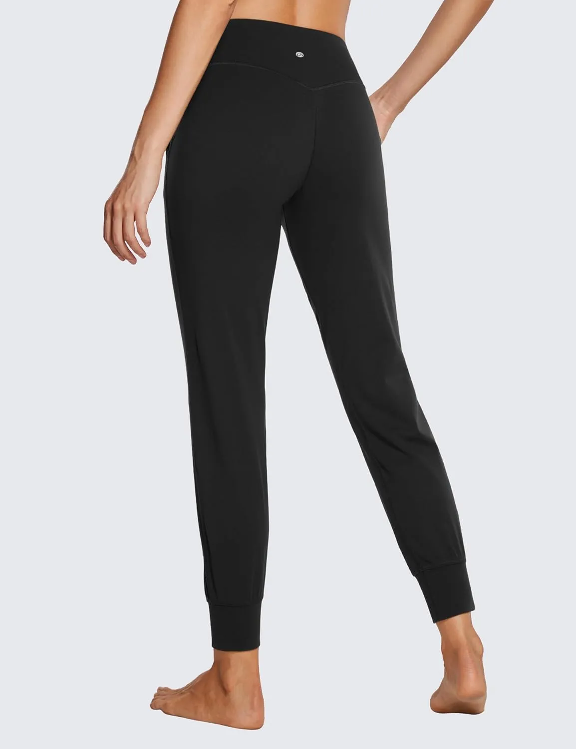 CRZ YOGA Butterluxe High Waisted Joggers for Women 27" - Buttery Soft Yoga Lounge Workout Leggings Pants with Pockets