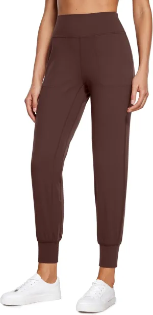 CRZ YOGA Butterluxe High Waisted Joggers for Women 27" - Buttery Soft Yoga Lounge Workout Leggings Pants with Pockets
