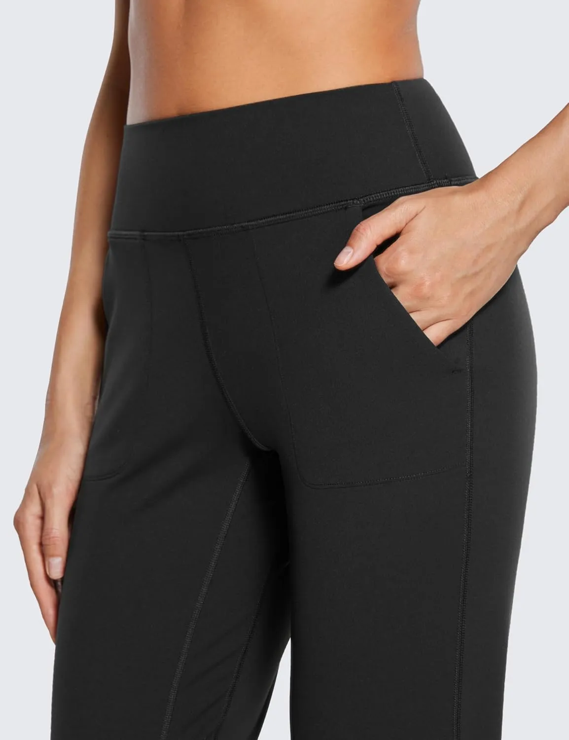 CRZ YOGA Butterluxe High Waisted Joggers for Women 27" - Buttery Soft Yoga Lounge Workout Leggings Pants with Pockets