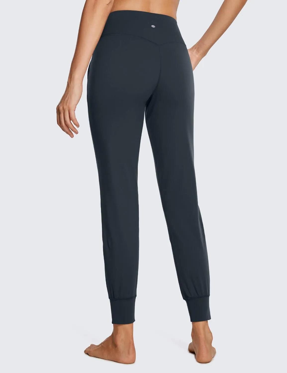 CRZ YOGA Butterluxe High Waisted Joggers for Women 27" - Buttery Soft Yoga Lounge Workout Leggings Pants with Pockets