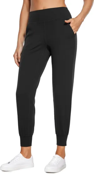 CRZ YOGA Butterluxe High Waisted Joggers for Women 27" - Buttery Soft Yoga Lounge Workout Leggings Pants with Pockets