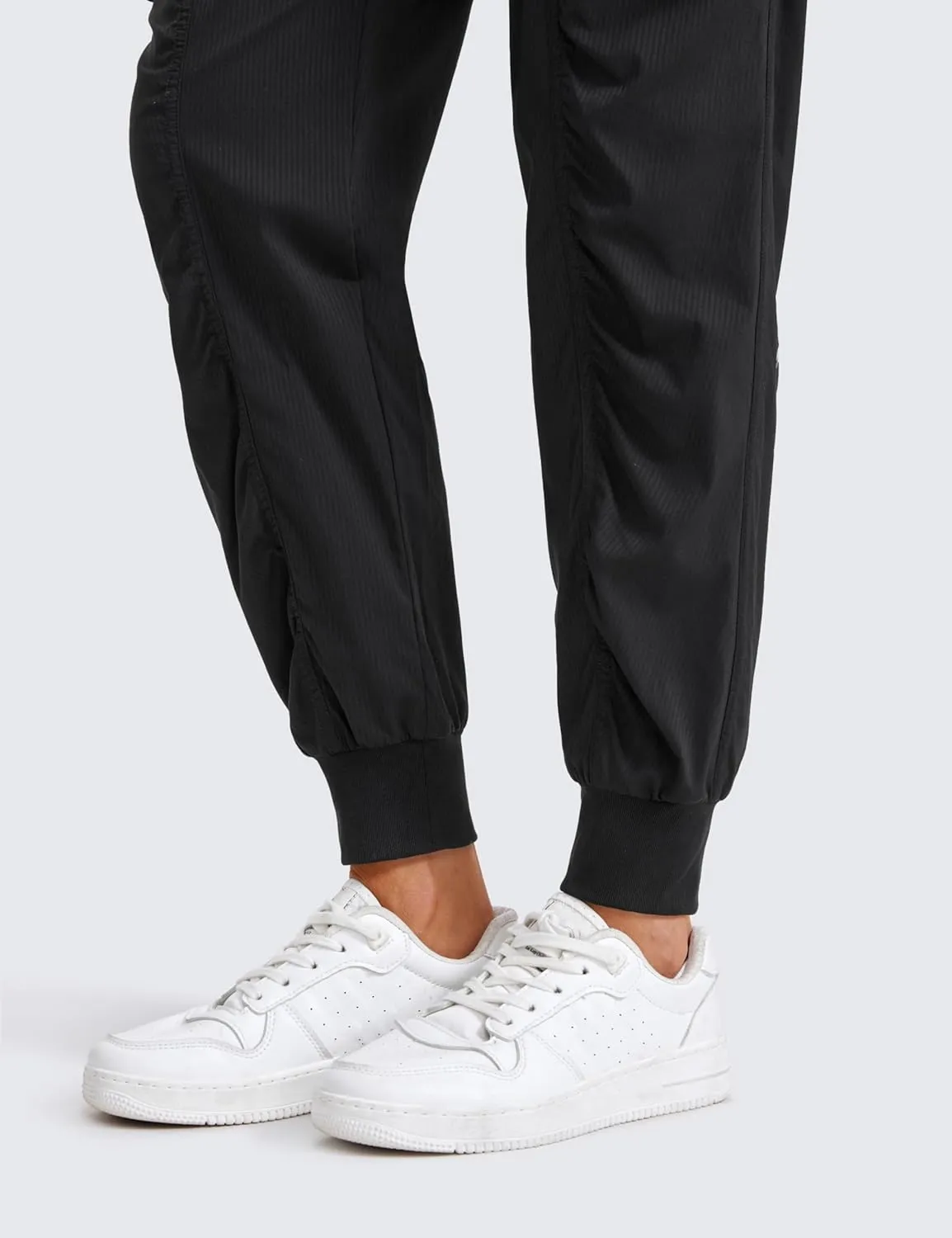 CRZ YOGA Cargo Joggers for Women Lightweight Ruched Workout Casual Travel Athletic Hiking Pants with Pockets