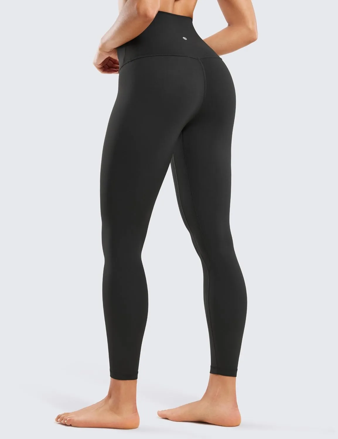 CRZ YOGA Super High Waisted Butterluxe Yoga Pants 25 Inches - Buttery Soft Workout Leggings for Women Over Belly
