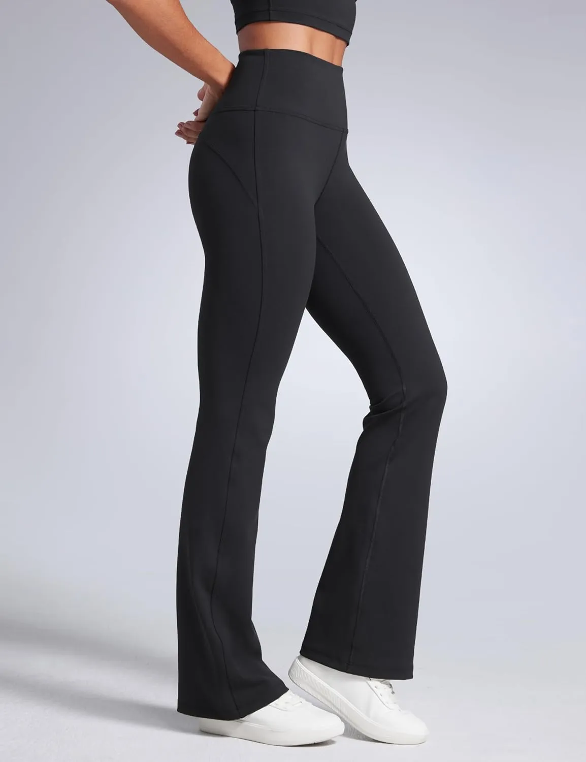 CRZ YOGA Women Butterbreeze High Waist Flare Pants 32'' - Casual Yoga Dress Bootcut Wide Leg