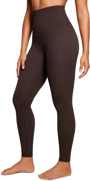 CRZ YOGA Women's Butterluxe Super High Waisted Workout Leggings 28 Inches -Over Belly Buttery Soft Full Length Yoga Pants
