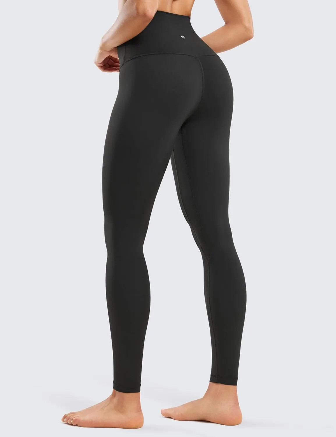CRZ YOGA Women's Butterluxe Super High Waisted Workout Leggings 28 Inches -Over Belly Buttery Soft Full Length Yoga Pants