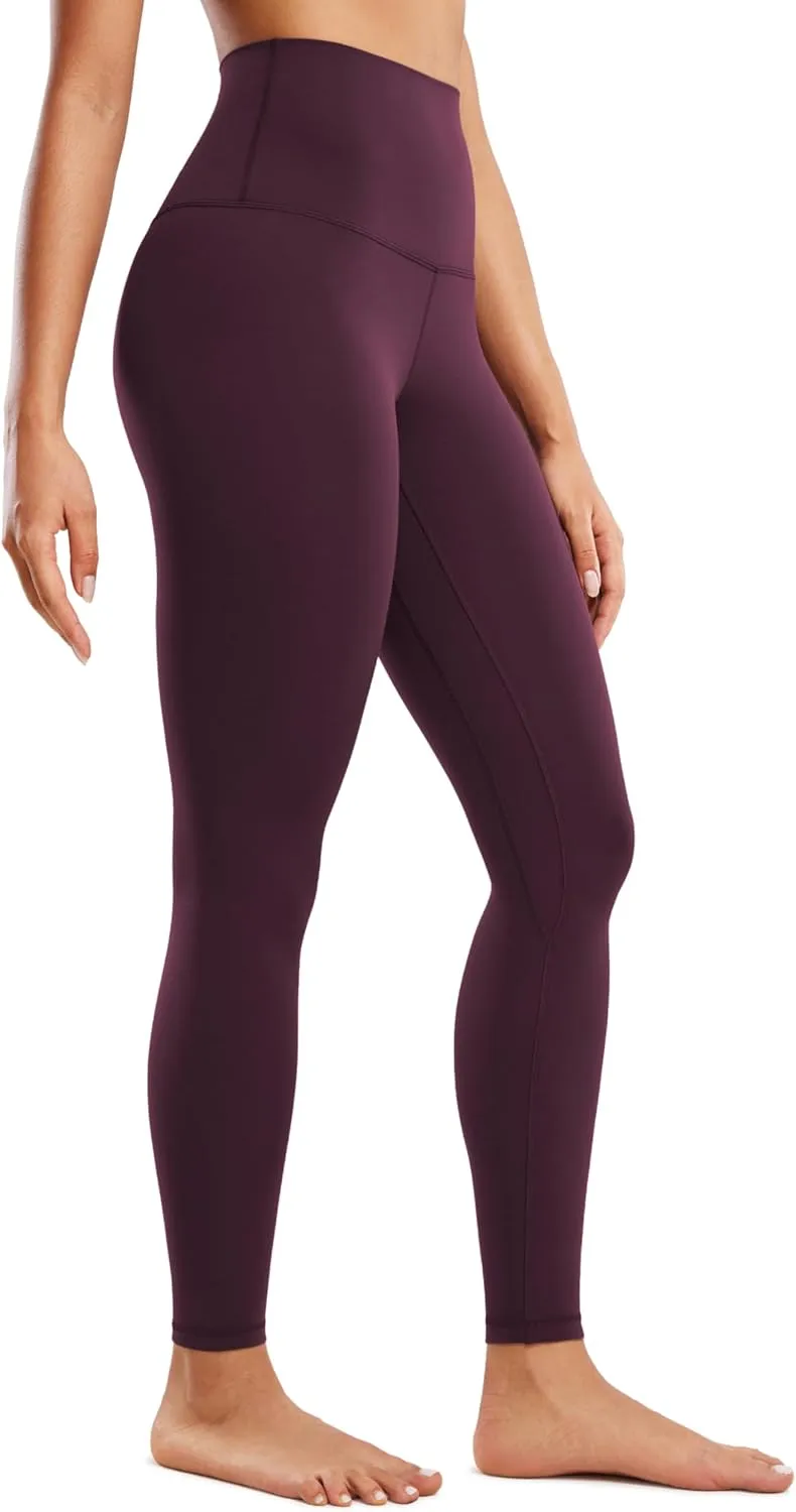 CRZ YOGA Women's Butterluxe Super High Waisted Workout Leggings 28 Inches -Over Belly Buttery Soft Full Length Yoga Pants