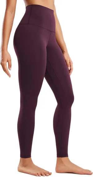 CRZ YOGA Women's Butterluxe Super High Waisted Workout Leggings 28 Inches -Over Belly Buttery Soft Full Length Yoga Pants