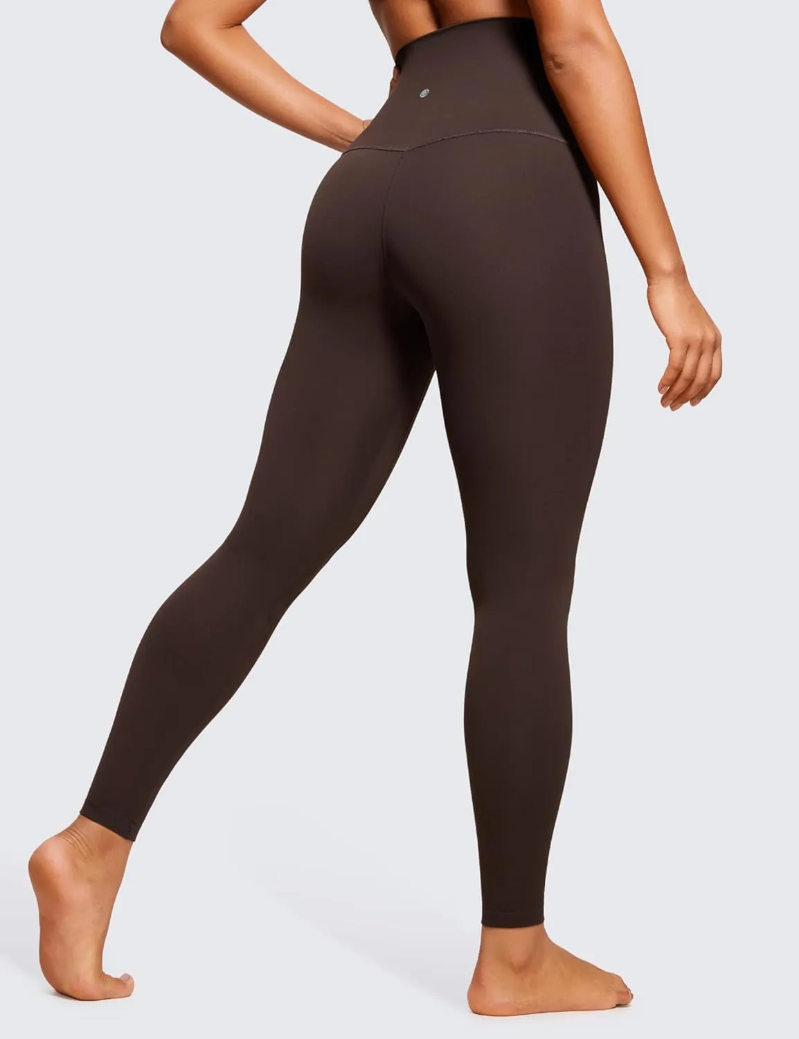CRZ YOGA Women's Butterluxe Super High Waisted Workout Leggings 28 Inches -Over Belly Buttery Soft Full Length Yoga Pants