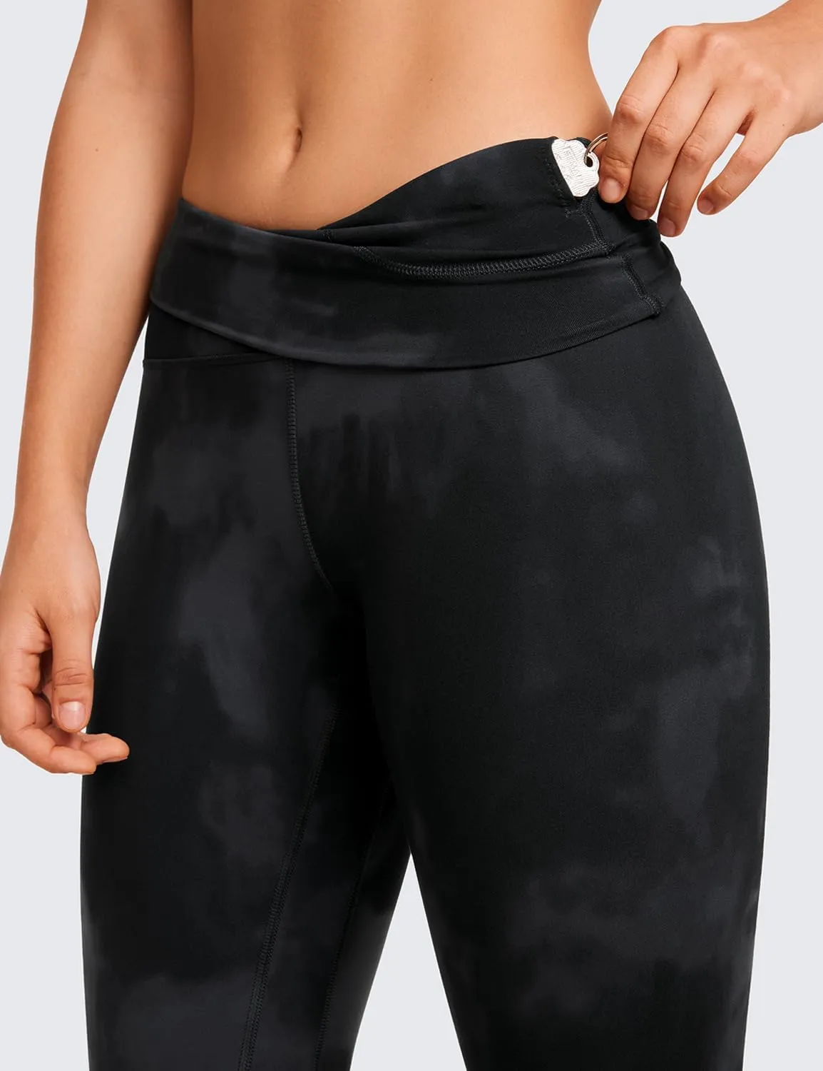 CRZ YOGA Women's Butterluxe Super High Waisted Workout Leggings 28 Inches -Over Belly Buttery Soft Full Length Yoga Pants