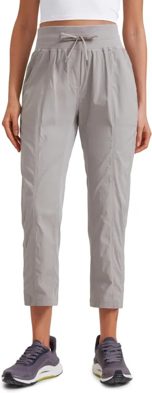 CRZ YOGA Womens Casual 7/8 Pants 25"- Lightweight Workout Outdoor Athletic Track Travel Lounge Joggers Pockets