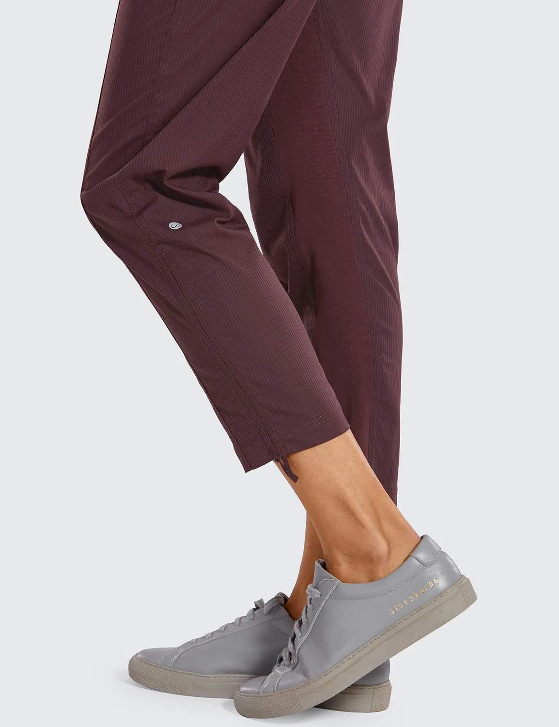 CRZ YOGA Womens Casual 7/8 Pants 25"- Lightweight Workout Outdoor Athletic Track Travel Lounge Joggers Pockets