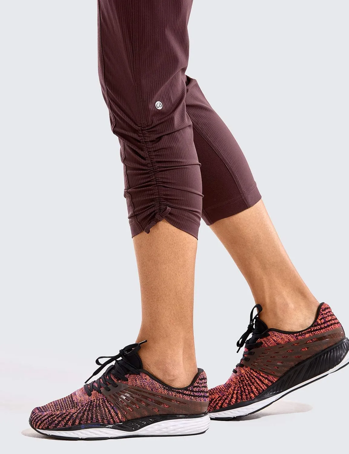 CRZ YOGA Womens Casual 7/8 Pants 25"- Lightweight Workout Outdoor Athletic Track Travel Lounge Joggers Pockets