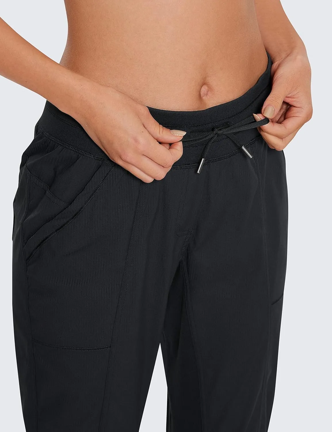 CRZ YOGA Womens Casual 7/8 Pants 25"- Lightweight Workout Outdoor Athletic Track Travel Lounge Joggers Pockets