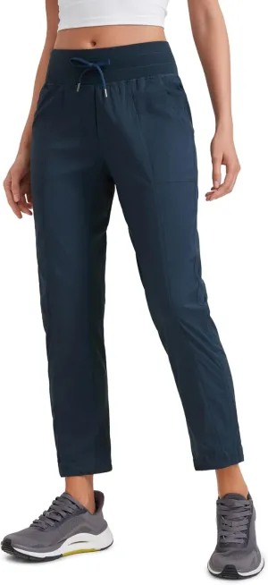 CRZ YOGA Womens Casual 7/8 Pants 27" - Lightweight Workout Outdoor Athletic Track Travel Lounge Joggers Pockets