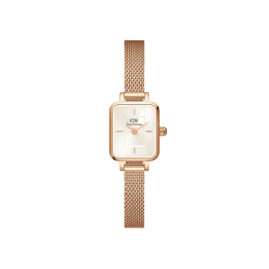 Daniel Wellington Quadro Mini Melrose Champagne Sunray Rose Gold 15.4x18.2 Watch